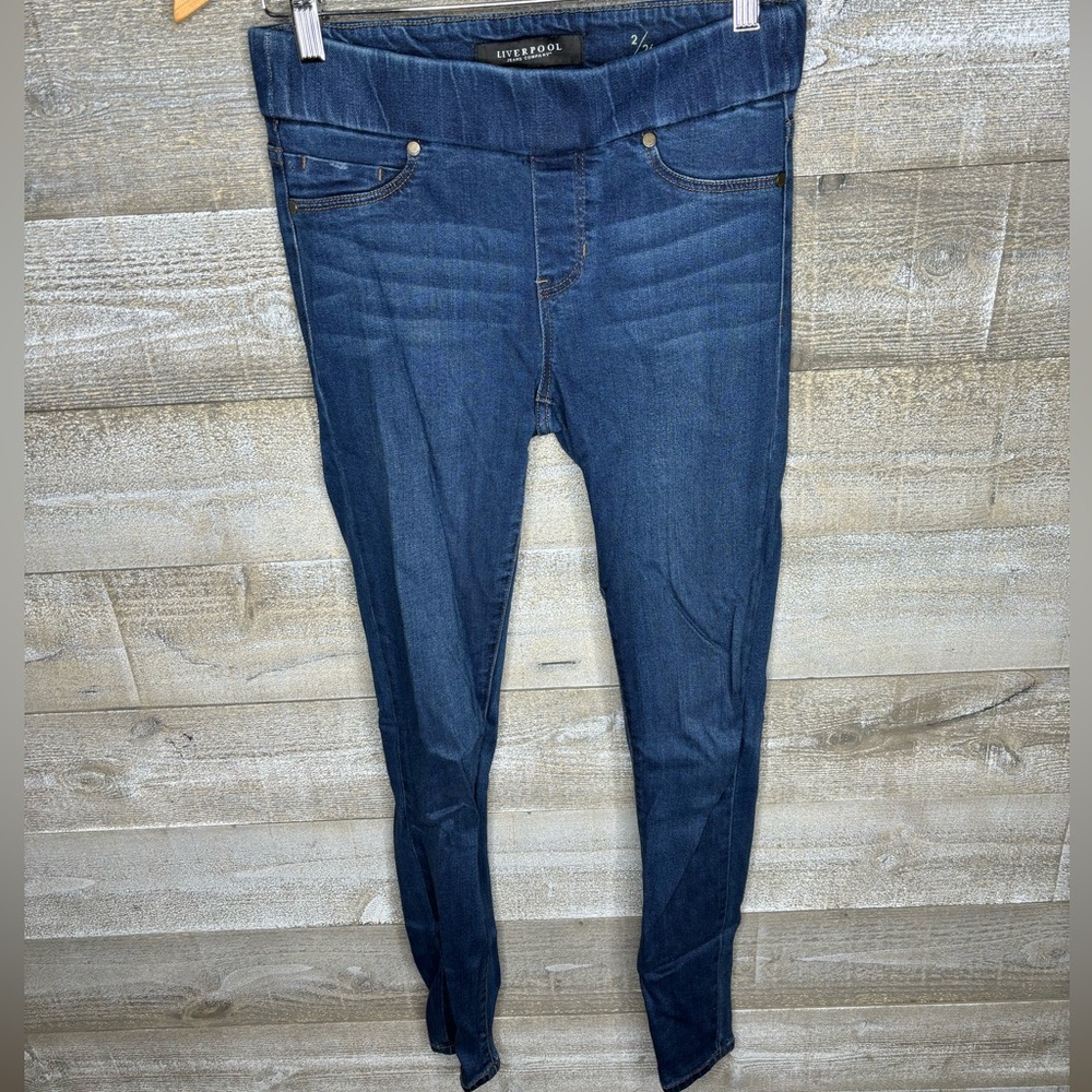 Liverpool London the denim legging dark wash size 2
